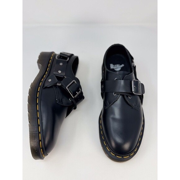 Dr Martens Henree  Mens Shoes Black Polished Smooth Leather Buckle Derby US 6 main image 4
